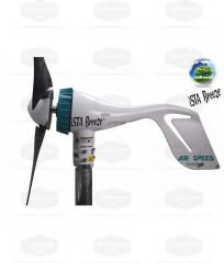 İSTA-BREEZE 500 W 12-24 V Rüzgar Türbini Air Speed +  Hibrit Şarj Kontrol Cihazı + Direk Seti