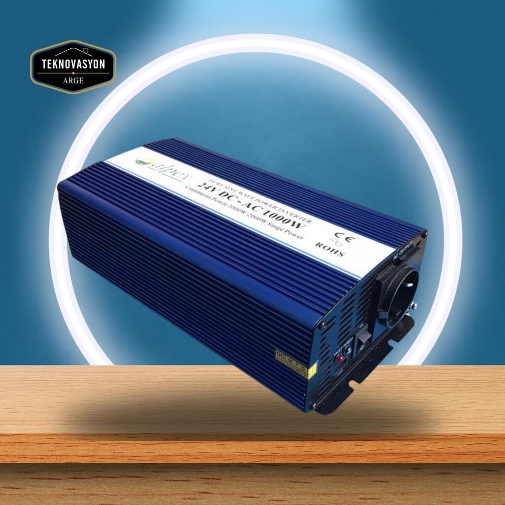 ALPEX 1000 W WATT INVERTER 24 V / 220 VOLT INVERTER عاكس جيبي معدل