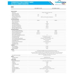 TommaTech F Serisi 15.0kW Üç Faz LV Hibrit İnverter