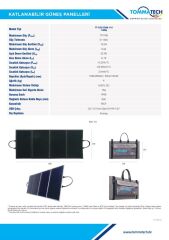 TommaTech Easy Life 110Wp Katlanabilir Güneş Paneli