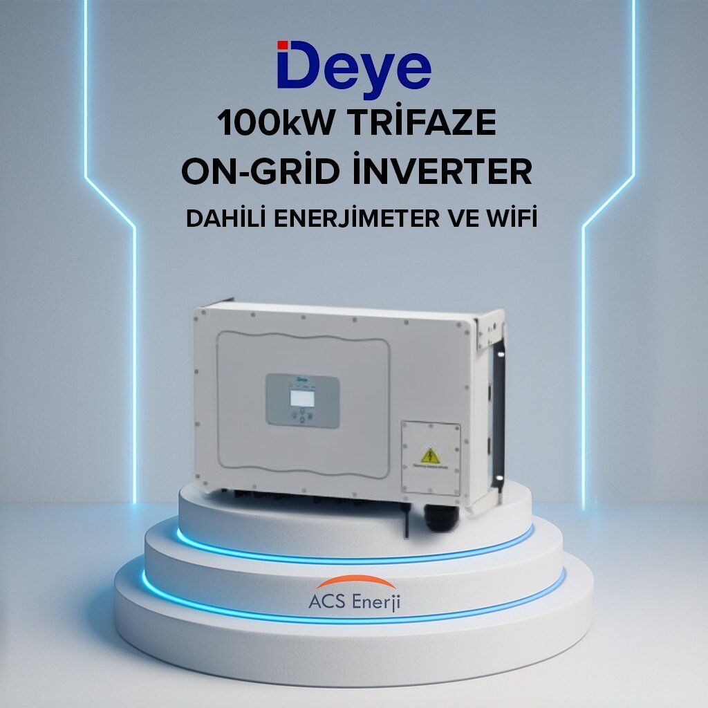 DEYE 100KW ON-GRİD TRİFAZE İNVERTER