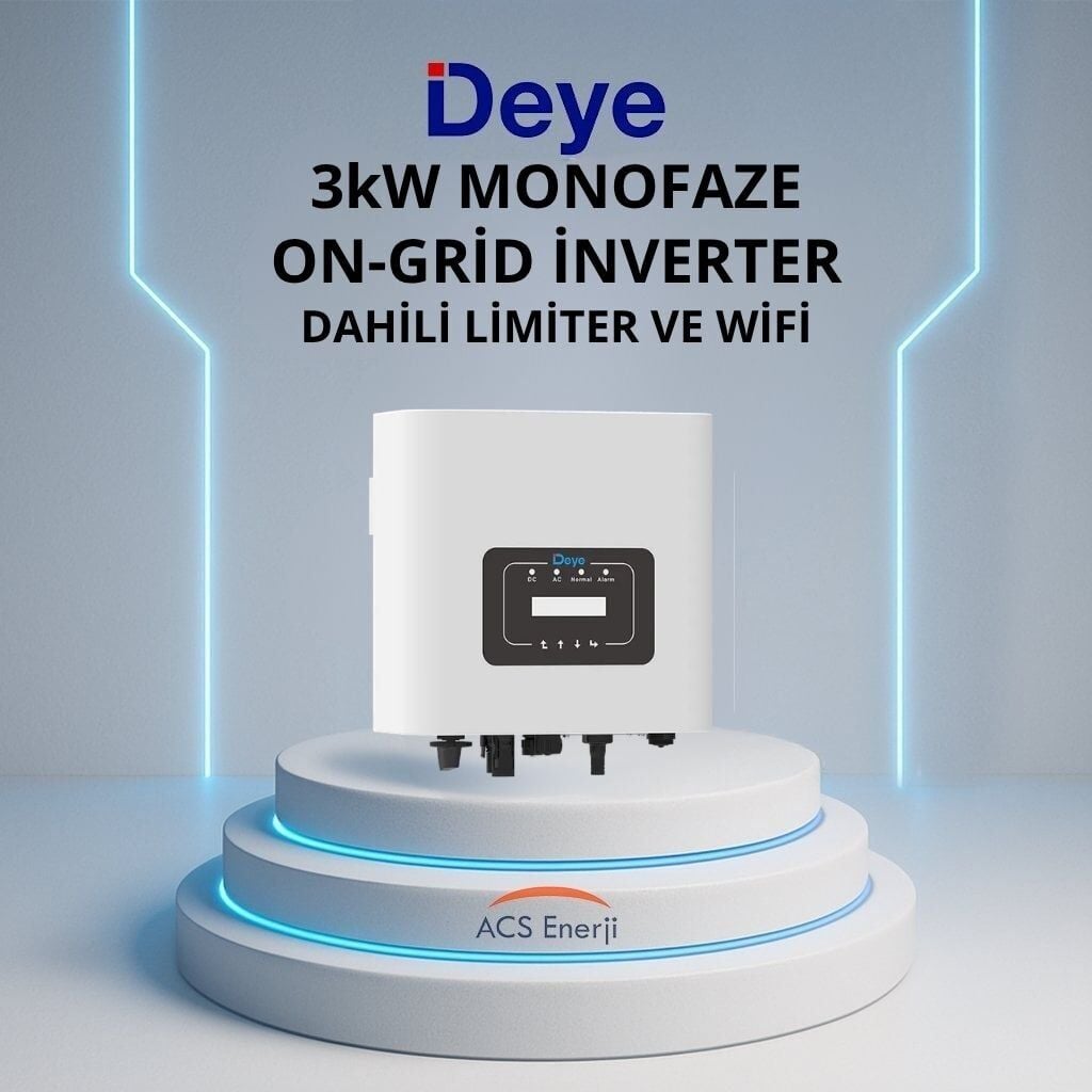 DEYE 3KW ON-GRİD MONOFAZE İNVERTER