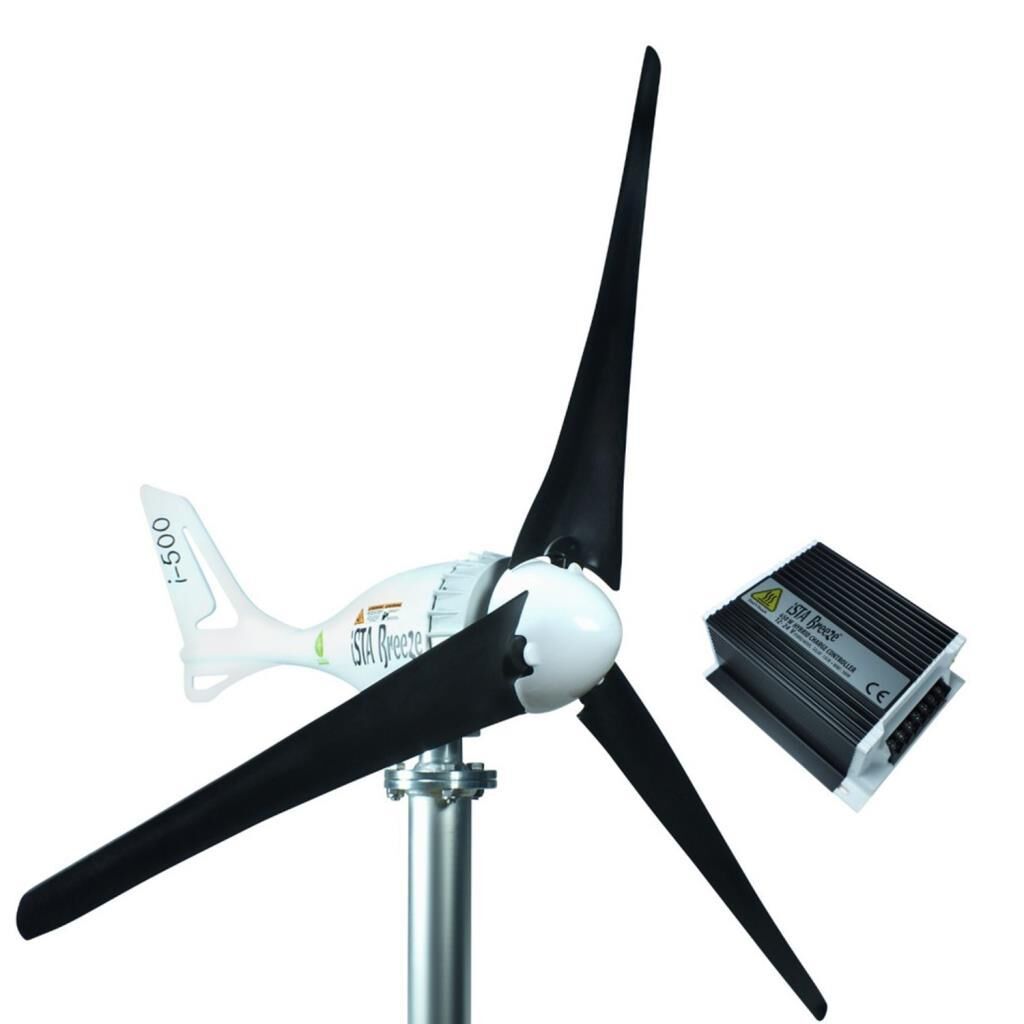 İsta Breeze Set İ-500 500W 12V / 24V Rüzgar Türbini + Hibrit Şarj Kontrol Cihazı