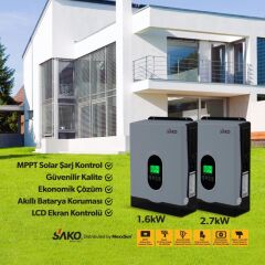 SAKO E-SUN 24 Volt 2.7 KW Tam Sinüs Mppt Akıllı İnverter 450 VDC