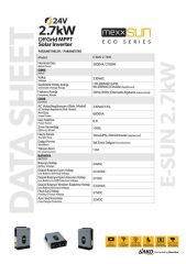 SAKO E-SUN 24 Volt 2.7 KW Tam Sinüs Mppt Akıllı İnverter 450 VDC