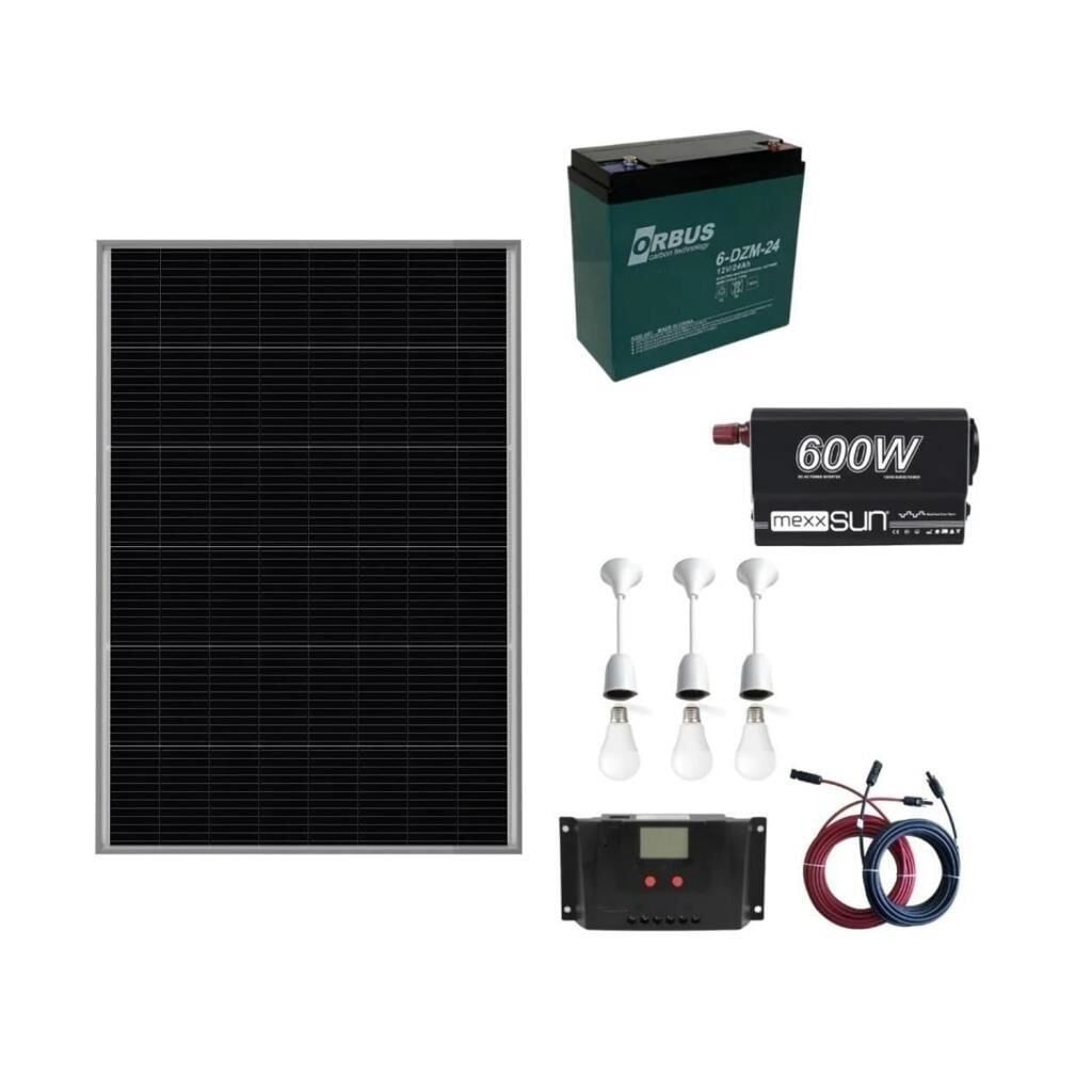 250 Watt Güneş Paneli TV ve Aydınlatma Solar Paketi