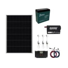 250 Watt Güneş Paneli TV ve Aydınlatma Solar Paketi