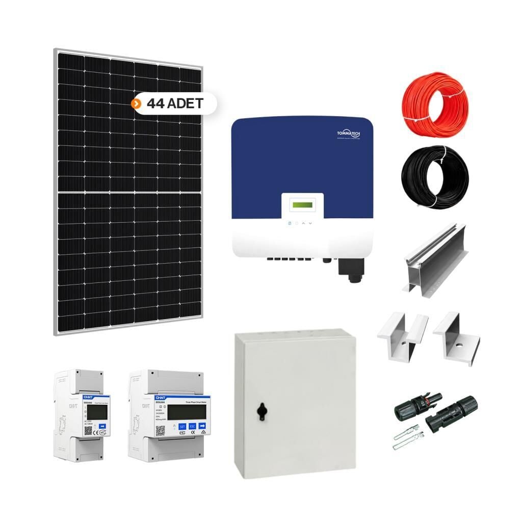 ON GRID 20 kW kVA نظام حزمة الألواح الشمسية ثلاثية الطور على نظام حزمة الشبكة
