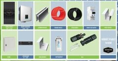ON GRİD Lityum Hibrit 10 kW kVA Trifaze Solar Güneş Paneli Paket Sistemi