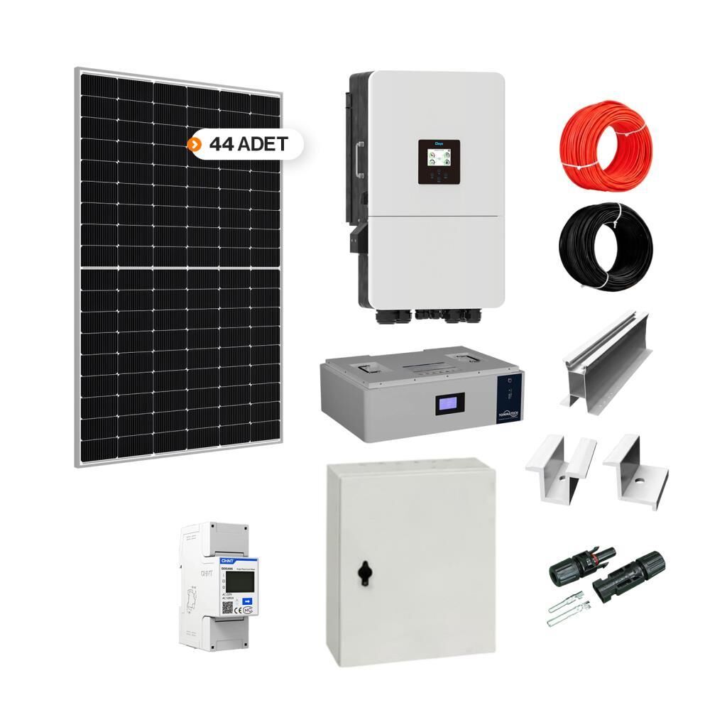 ON GRID Lithium Hybrid 20 kW kVA Three Phase Solar Solar Panel Package System Hybrid Solar Package System