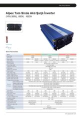 Alpex 1000 Watt 12 Volt Ups (Şebeke Şarjlı) Tam Sinüs İnvertör