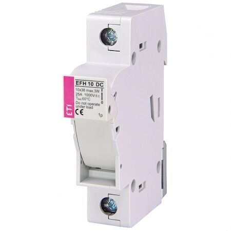 10x38 CARTRIDGE FUSE BOX 1000 V MAX 25 A AMPER Ac/Dc Fuse