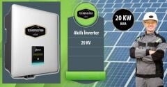 ON GRİD  Öztüketim 20 kW kVA Trifaze Solar Güneş Paneli Paket Sistemi
