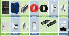 ON GRID 1,5 kW kVA Single Phase Solar Solar Panel Package System On Grid Package System
