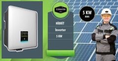 ON GRİD Lityum Hibrit 5 kW kVA Monofaze Solar Güneş Paneli Paket Sistemi