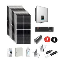 ON GRID Lityum Hibrit 5 kW Monofaze Solar Güneş Paneli Paket Sistemi
