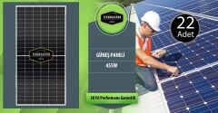 ON GRİD 10 kW kVA  Trifaze Solar Güneş Paneli Paket Sistemi