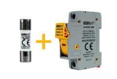 DC Sigorta + Sigorta Yuvası (16A 1000V) - 12 Adet