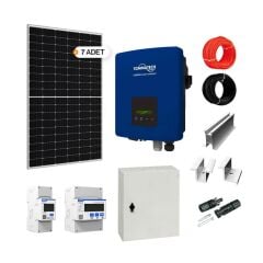 ON GRID 3kW Monofaze Solar Güneş Paneli Paket Sistemi