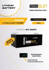 MEXXSUN Lityum Akü 12,8V 300Ah (LiFePo4) 3840Wh