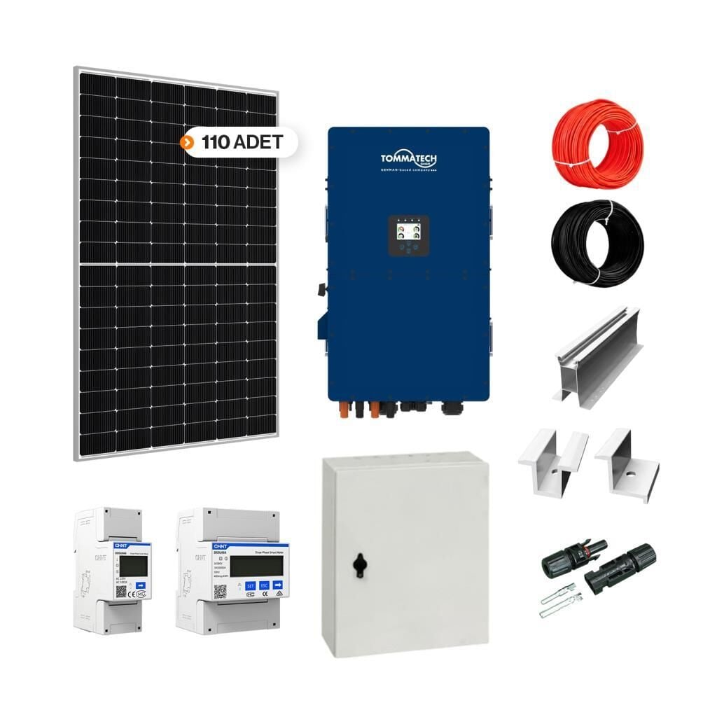 ON GRID 50 kW kVA نظام حزمة الألواح الشمسية ثلاثية الطور على نظام حزمة الشبكة