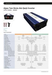 ALPEX 2000 WATT 24 VOLT UPS (ŞEBEKE ŞARJLI) TAM SİNÜS İNVERTÖR