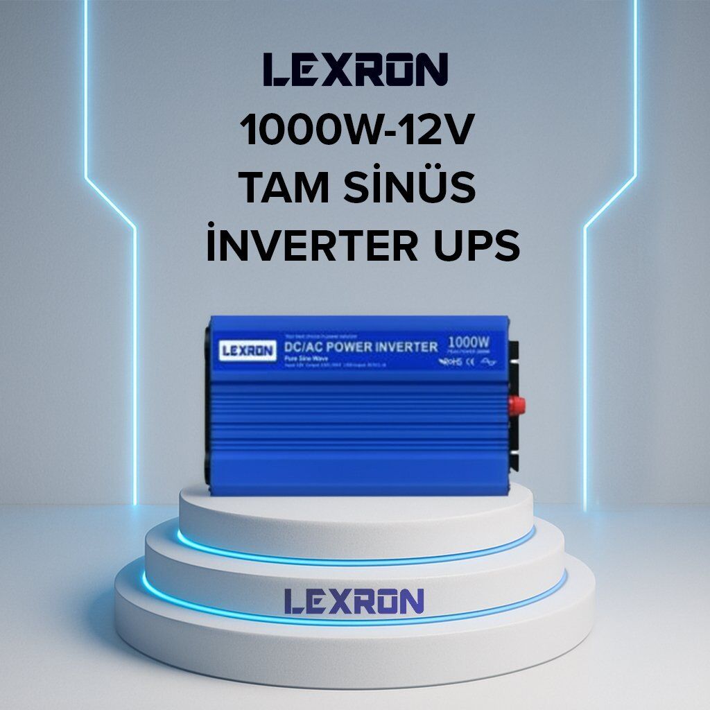 Lexron 1000W-12V TAM SİNÜS İNVERTER (UPS) LXR UPS 1000L
