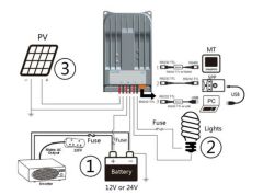 10 AMPER MPPT SOLAR ŞARJ REGÜLATÖRÜ ŞARJ KONTROL CİHAZI