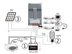10 AMPER MPPT SOLAR ŞARJ REGÜLATÖRÜ ŞARJ KONTROL CİHAZI