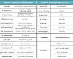 Orbus 2200W Taşınabilir Güç Kaynağı + 110W Esnek Güneş Paneli