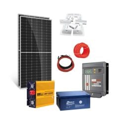 Karavan Solar Paketi 1000 Watt Şarjlı İnverter 205w Güneş Paneli Mpptli