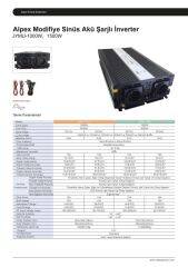 Alpex 1000 Watt Ups (Şebeke Şarjlı) Modifiye Sinüs İnvertör
