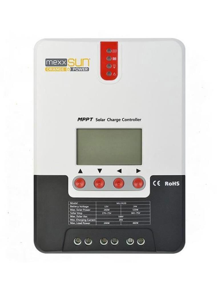 MEXXSUN 20 AMPER MPPT SOLAR CHARGING CONTROLLER ML2420 Mppt Charge Controller