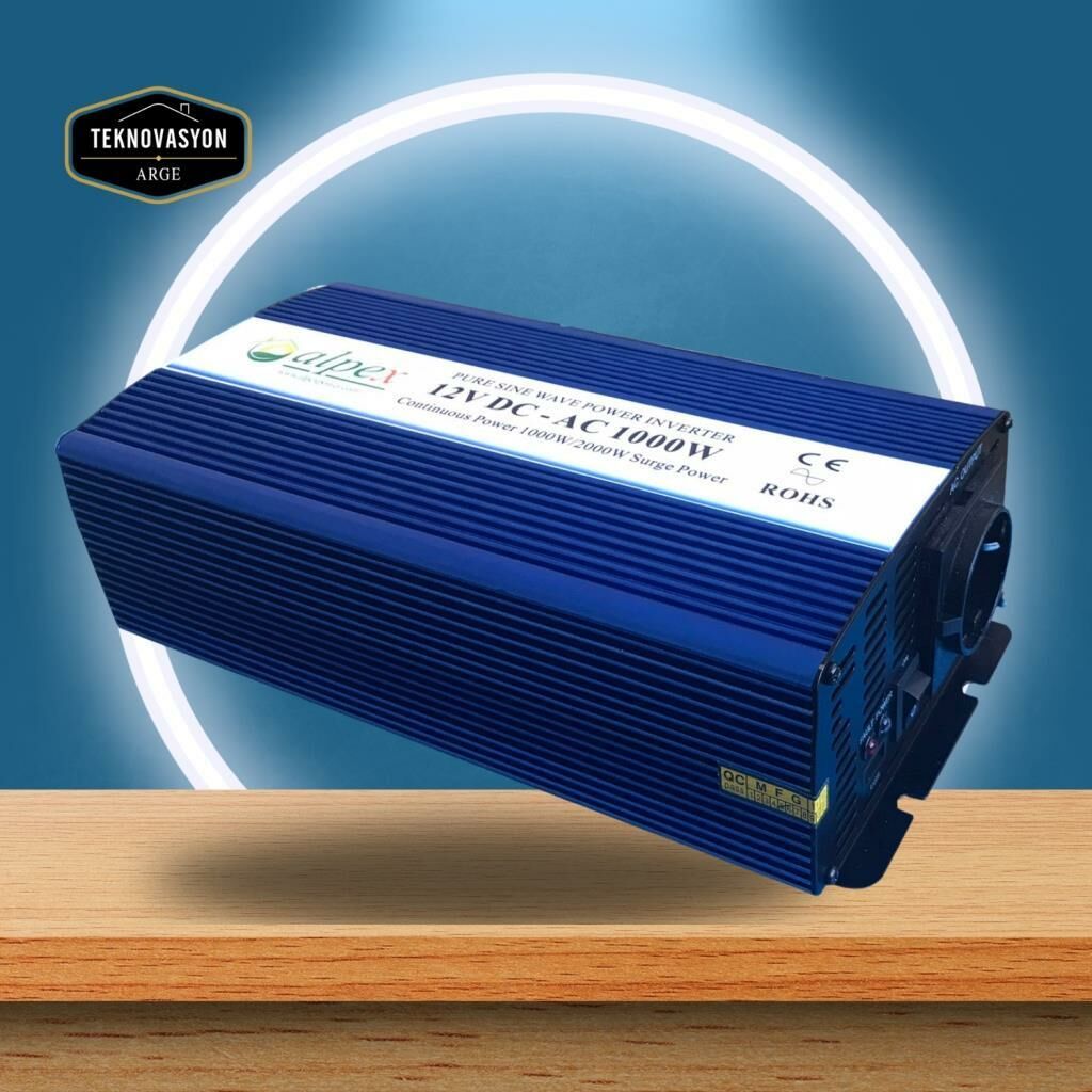 ALPEX 1000 WATT 12 VOLT İNVERTÖR TAM SİNÜS İNVERTER