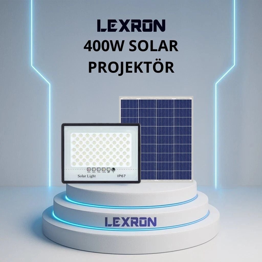 Lexron 400W Solar Projektör