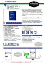 30A MPPT SOLAR ŞARJ KONTROL 12-24V HAVENSİS SOLAR-30AMPS