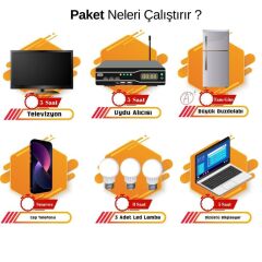 Güneş Enerjisi Bağ Evi Solar Paketi 3000W 24V Tam Sinüs İnverter 285W 24V Güneş Paneli 200Ah 12V Jel Akü