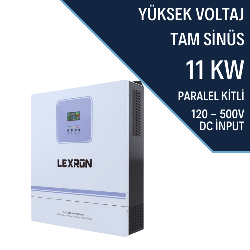 Lexron 11KW HV 2XMPPT AKILLI INVERTER 48V