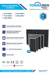 TommaTech 90Wp M12 36PM HC-MB Güneş Paneli