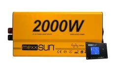 Mexxsun 12V Volt - 2000W Watt Ats Ups Şarjlı Tam Sınüs Inverter ( Ekranlı )