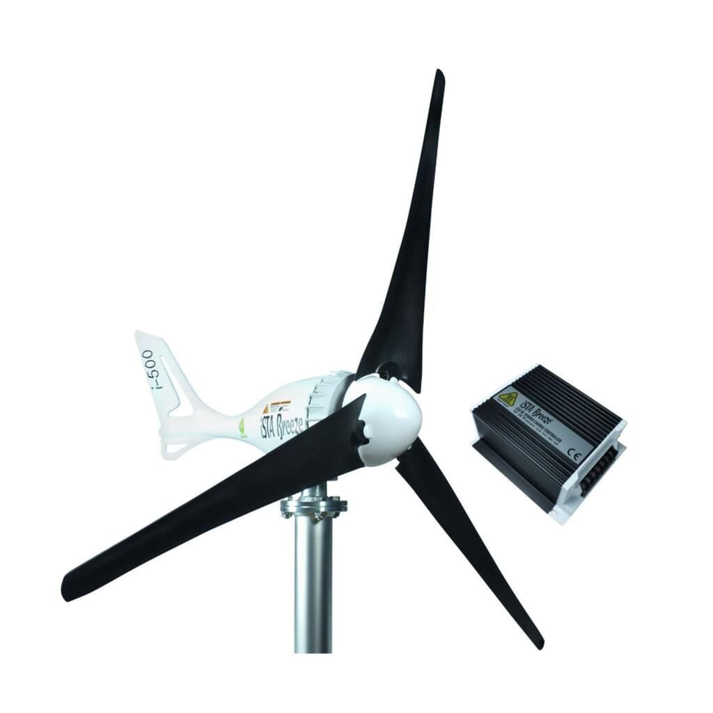 İsta Breeze i‑500 24 V Rüzgar Türbini + Hibrit Şarj Kontrol Cihazı Seti