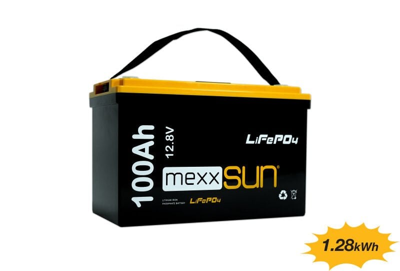 MEXXSUN Lityum Akü 12,8V 100Ah (LiFePo4) 1280Wh