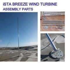 IstaBreeze Mast Set 4 meters - 15 kg carrying capacity for Wind Turbine