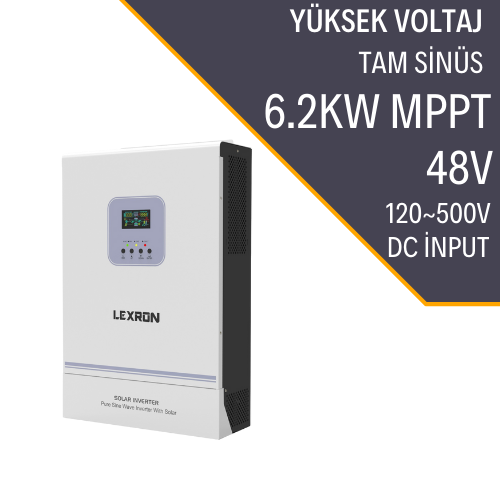Lexron 6.2KW HV MPPT AKILLI İNVERTER 48V