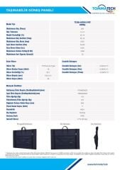 TommaTech 200 Watt Katlanabilir Güneş Paneli