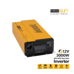 Mexxsun Tam Sinus Ups (Remote Ekran) 12V 3000W İnverter