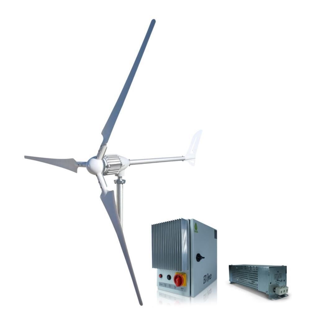 İsta Breeze Set i‑2000W 24V Rüzgar Türbini + Wind Pro Şarj Kontrol