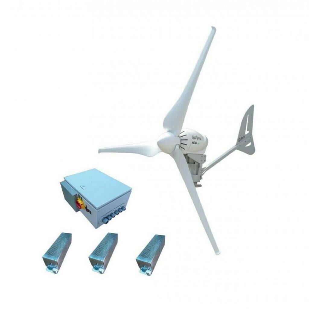 İsta Breeze Set Heli 4.0 kW 48 V Rüzgar Türbini + Wind Pro Şarj Kontrol Cihazı