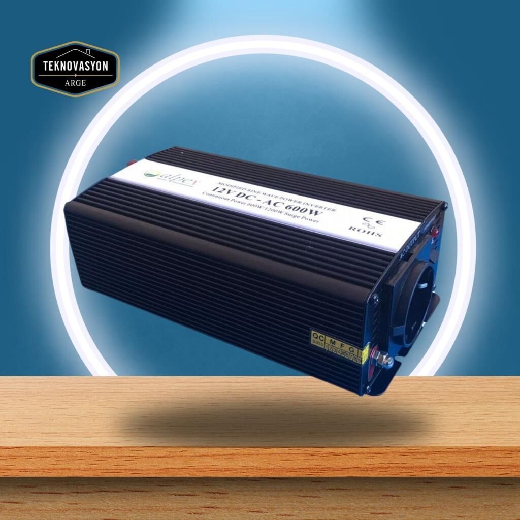Alpex 600 Watt İnvertör 12V-220V Çevirici İnverter  174