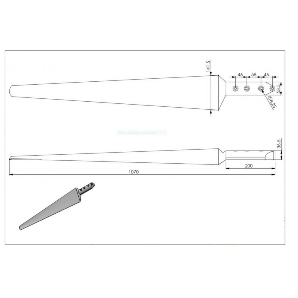 Istabreeze Wing Set - 107 cm 3 Piece White Wing Set Ø2،10m مجموعة أجنحة